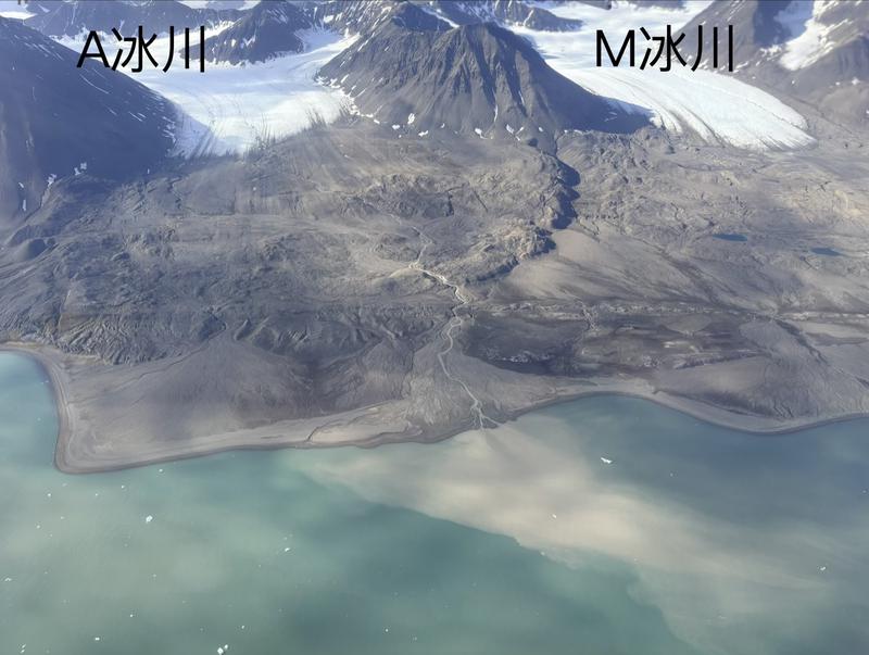 冰川融水入海形成的羽状流